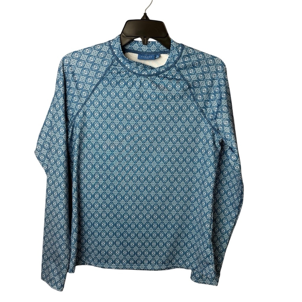 Cabana Life Rash Guard Long Sleeve Blue